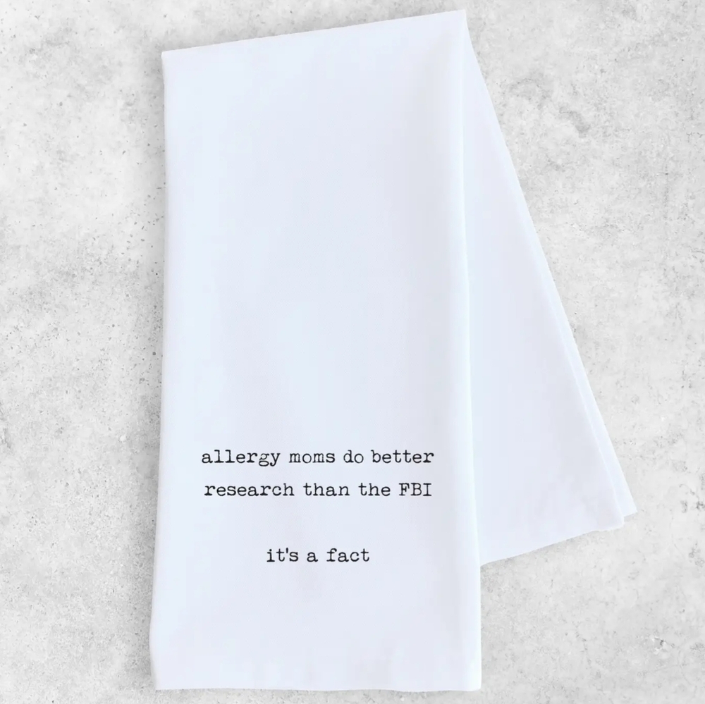 NWT SARCASTIC 100 Percent Cotton White Tea Towel